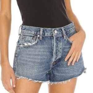 Agolde Vintage Parker Cut Off Short Denim Jean Shorts 100% Cotton Size 26